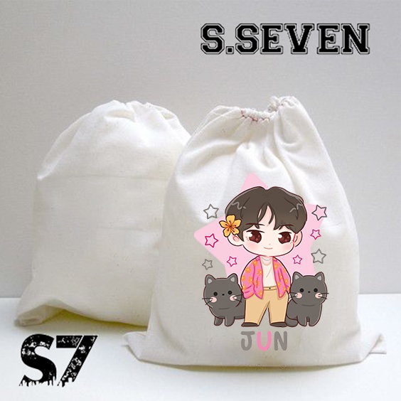 TAS SERUT KANVAS MOTIF SEVENTEEN