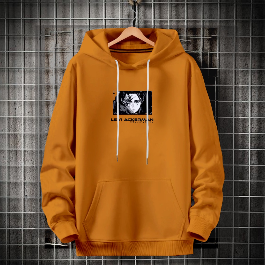 Sweater hoodie ANIME pria wanita kekinian levi ackerman / hoodie anime terbaru