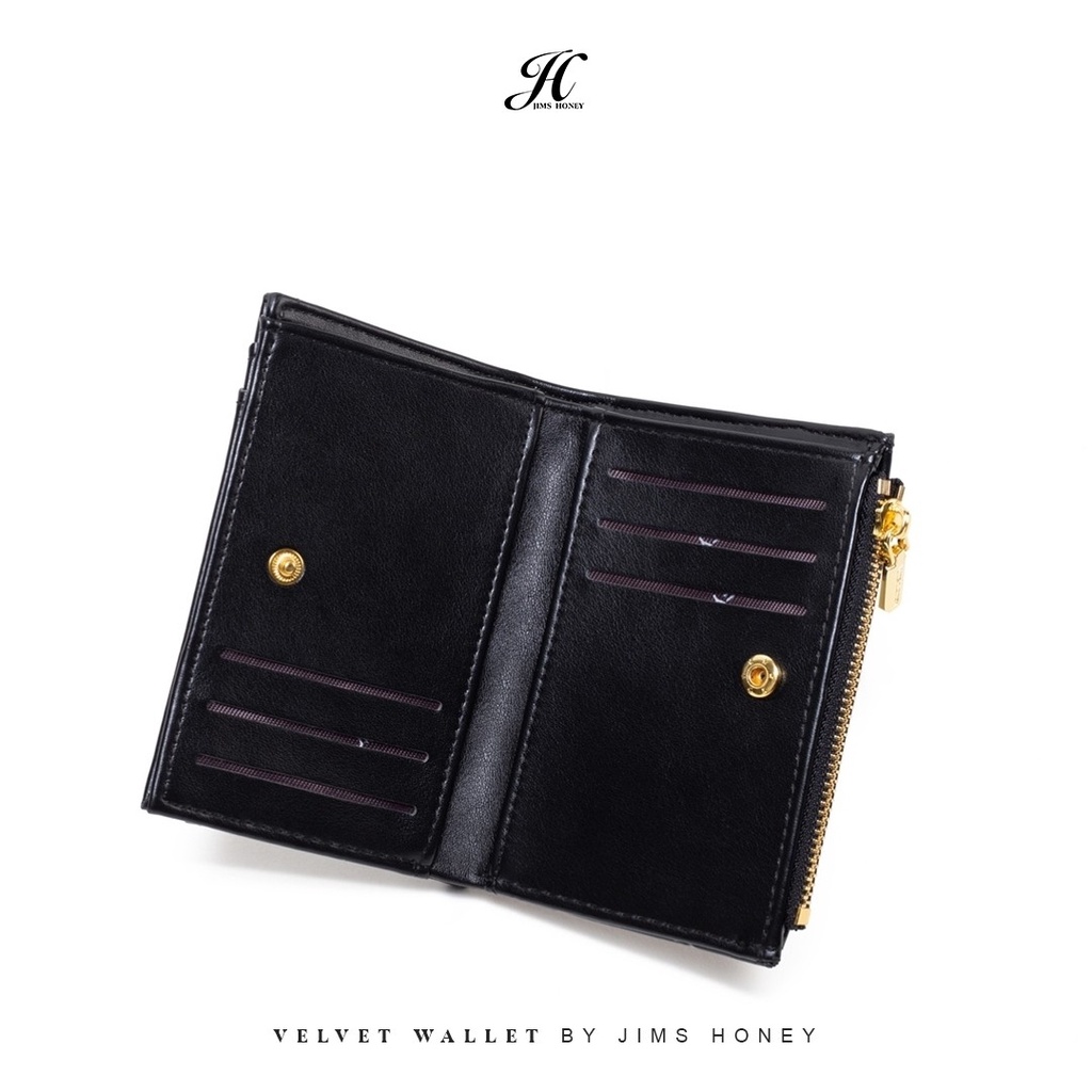 VELVET Wallet Jims Honey Dompet Kecil Kartu Wanita Free Box Exclusive