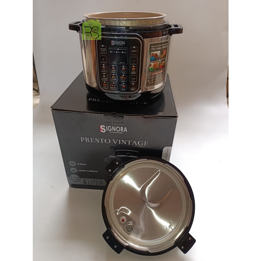 SIGNORA PRESSURE COOKER PRESTO VINTAGE  ELECTRIC PRESTO SIGNORA 5L