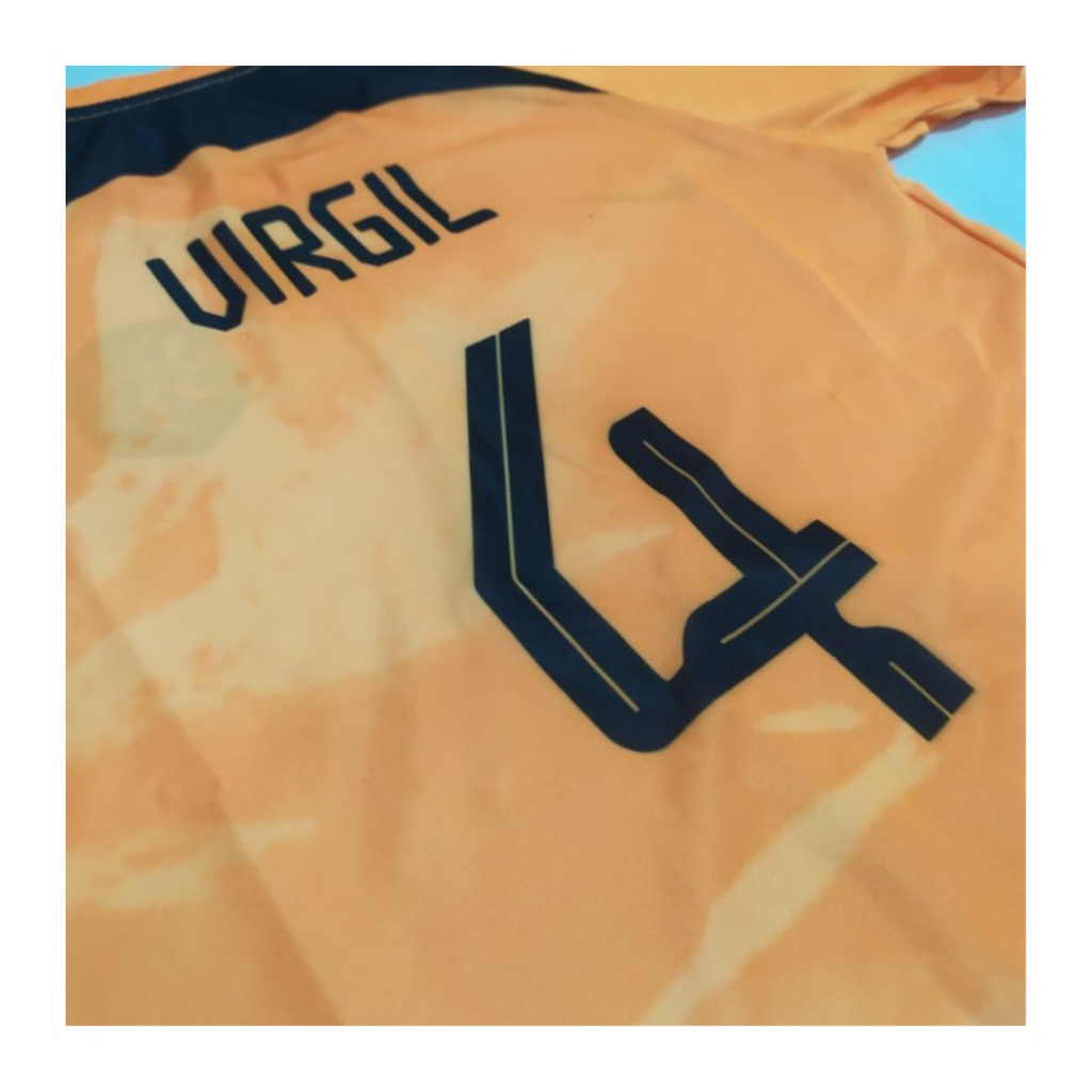 Kaos sepakbola anak laki-laki belanda home virgil van dijk jersey soccer baju celana setelan t-shirt outfit jersy futsal seragam klub kostum olahraga pakaian print apparel multi jersi sport holland