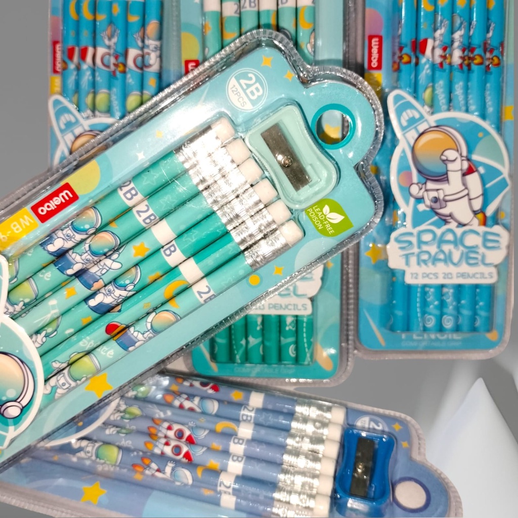 

PAKET PENSIL KARAKTER 1 PACK ISI 12 PCS + FREE PENGHAPUS DAN SERUTAN MODEL ASTRONOT DINOSAUR DAN UNICORN SUPER CUTE DAN UNIK HARGA TERJANGKAU FAVORIT ANAK READY COD