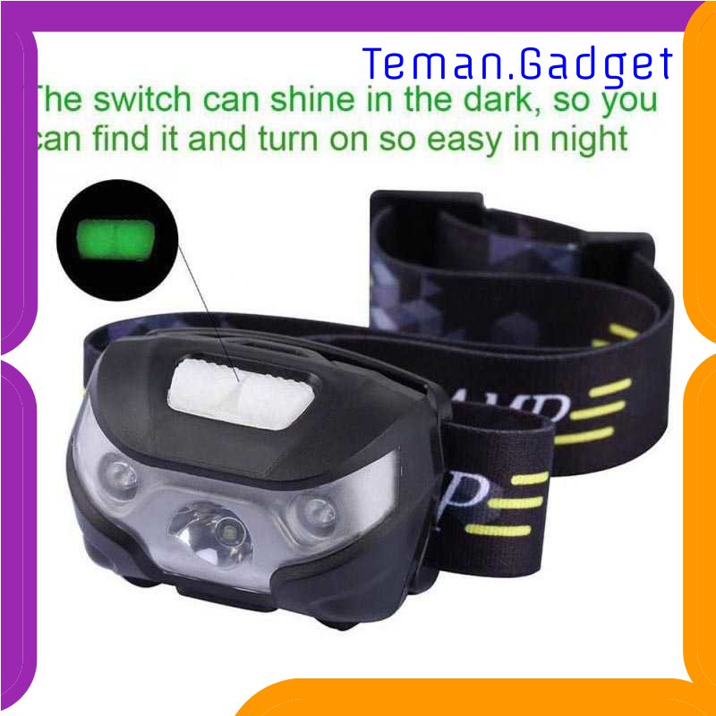 TG-SNT TaffLED Headlamp Flashlight Rechargeable USB + Motion Sensor - Z20T19