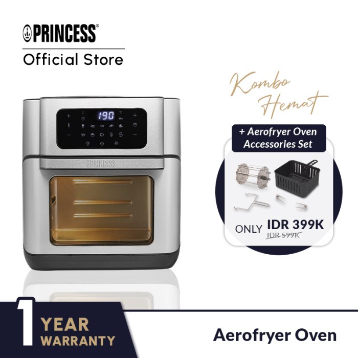 Fryer Princess Air Fryer/ Airfryer Oven 10L/ Pemanggang & Penggoreng Listrik