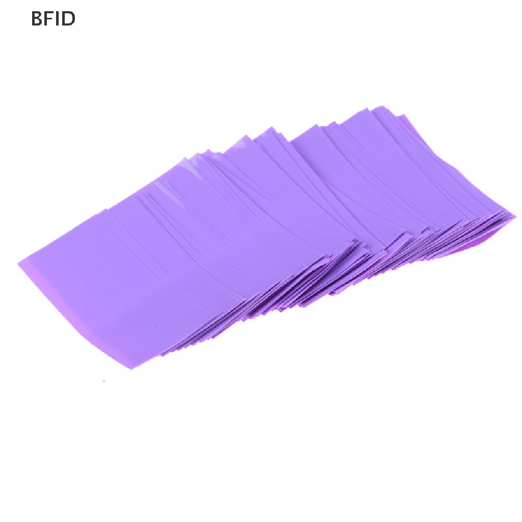 [BFID] 100pcs 18650bungkus PVC Heat Shrink Tubing Pre-cut Precut [ID]