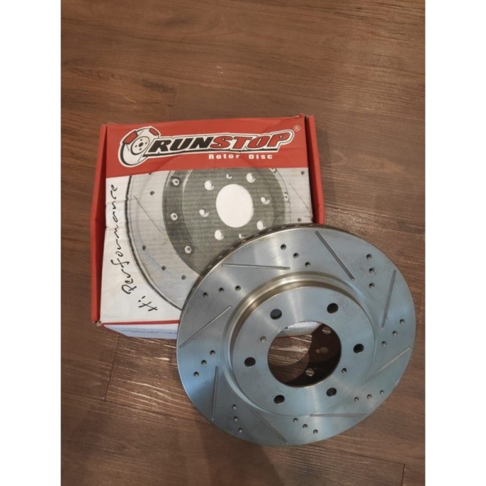DISC BRAKE TOYOTA INNOVA RUNSTOP 255MM SLOTTED DRILLED DISC BRAKE