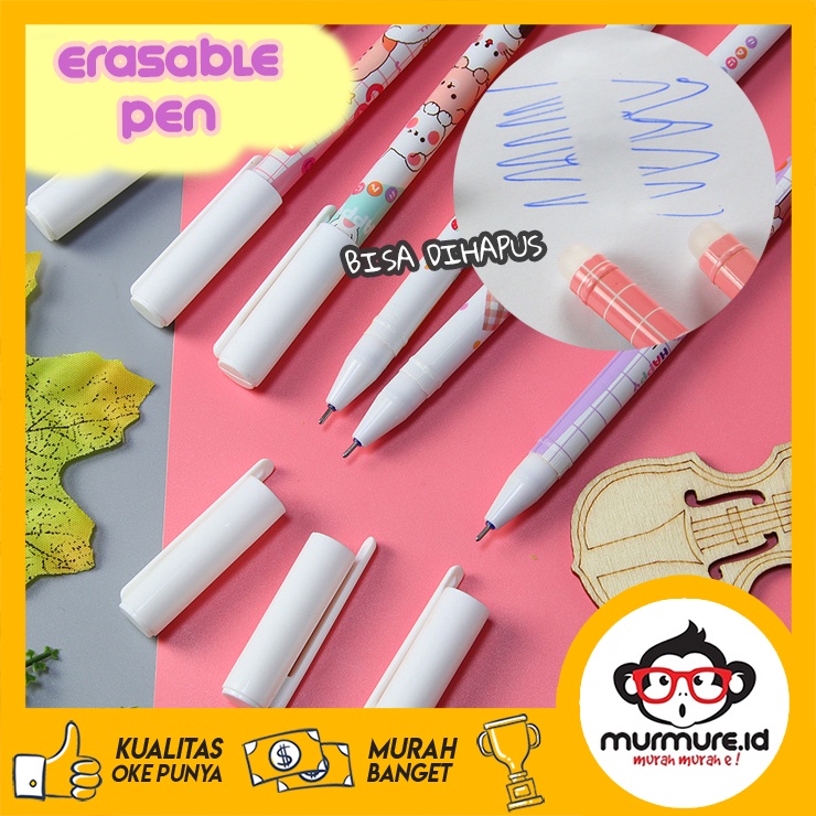 

MURMURE.ID I PENA GEL PULPEN BISA HAPUS BALLPOINT ERASABLE PEN KARAKTER ANAK SEKOLAH BOLPOIN ESTETIK PULPEN TINTA VIRAL PN137