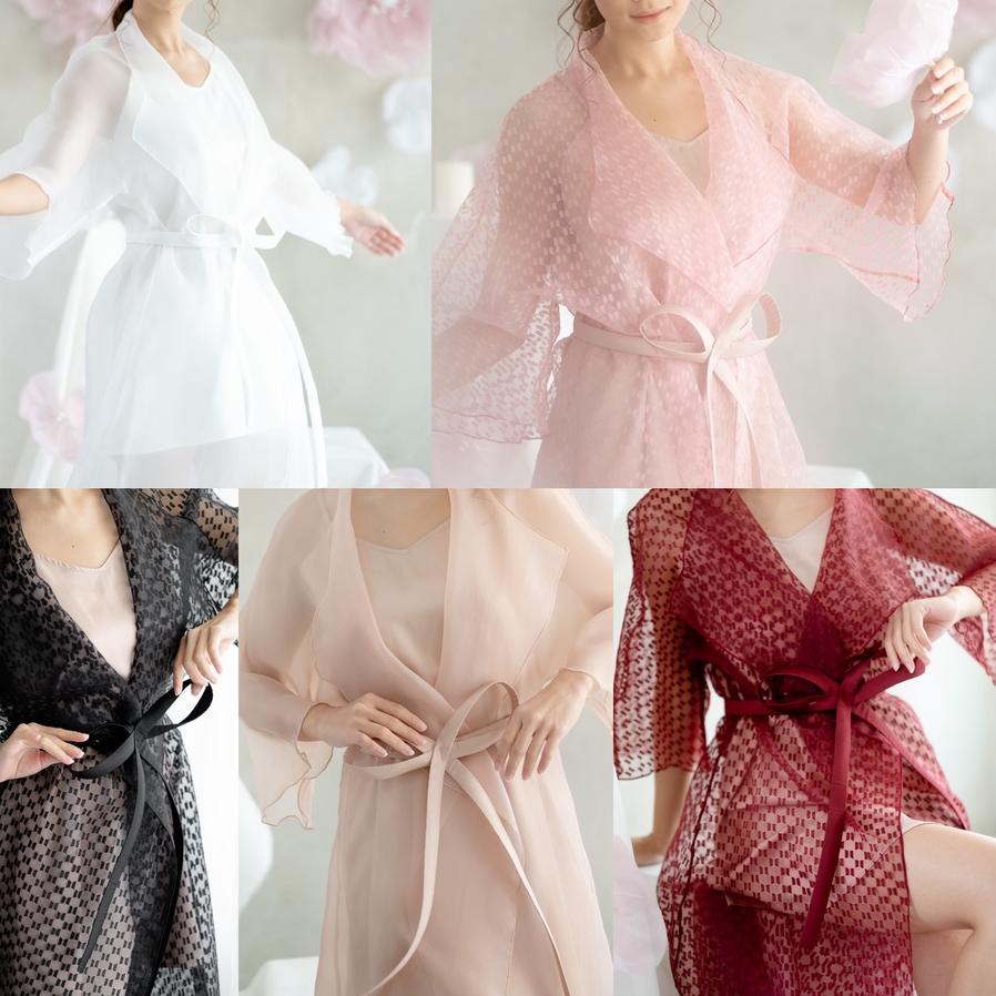 New Products  Alma Robe- FAE Collection- Kimono Organza Pengantin Bride Robe Wedding Robe Pita