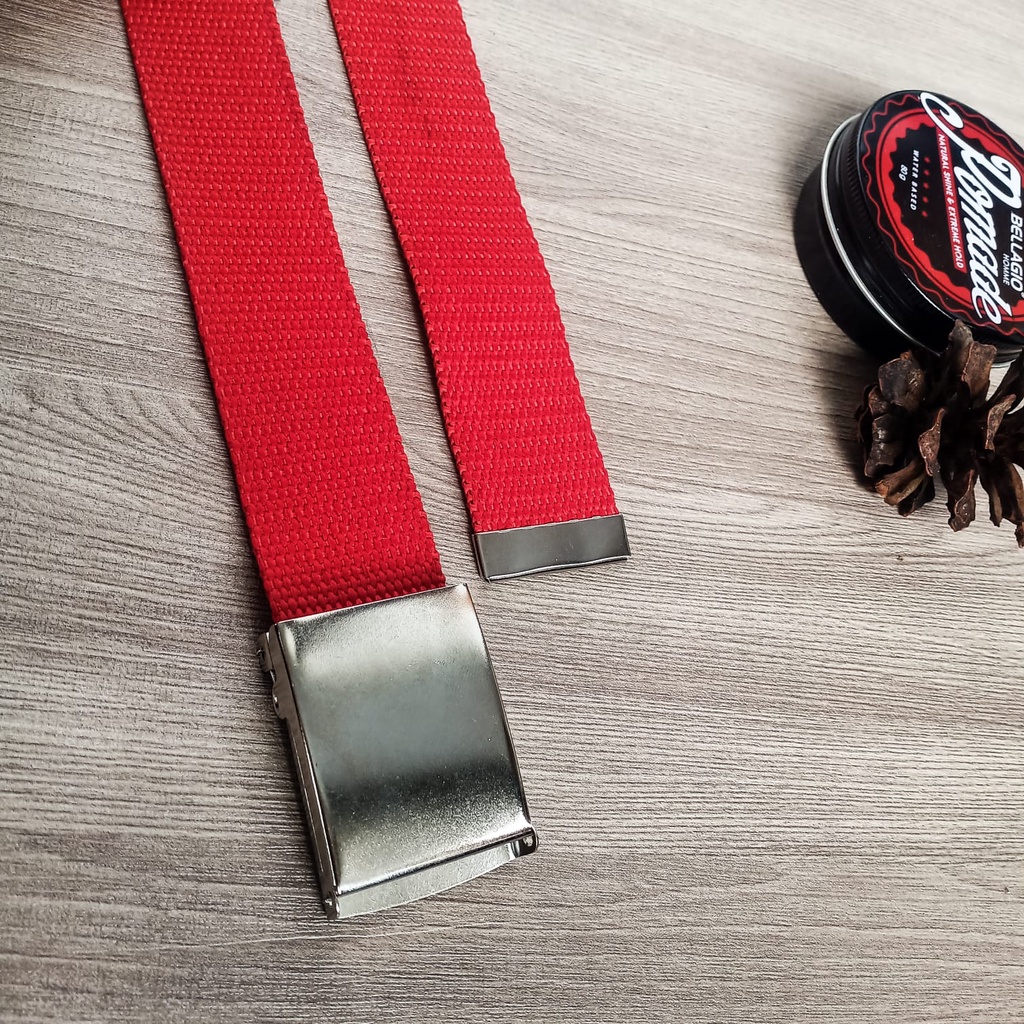 Gesper Ikat Pinggang Size JUMBO 140 CM Pria dan Wanita Poly Hitam Polos Tebal Model Jepit Termurah / Ikat Pinggang Pria Jumbo Kain / Sabuk Kain Big Size