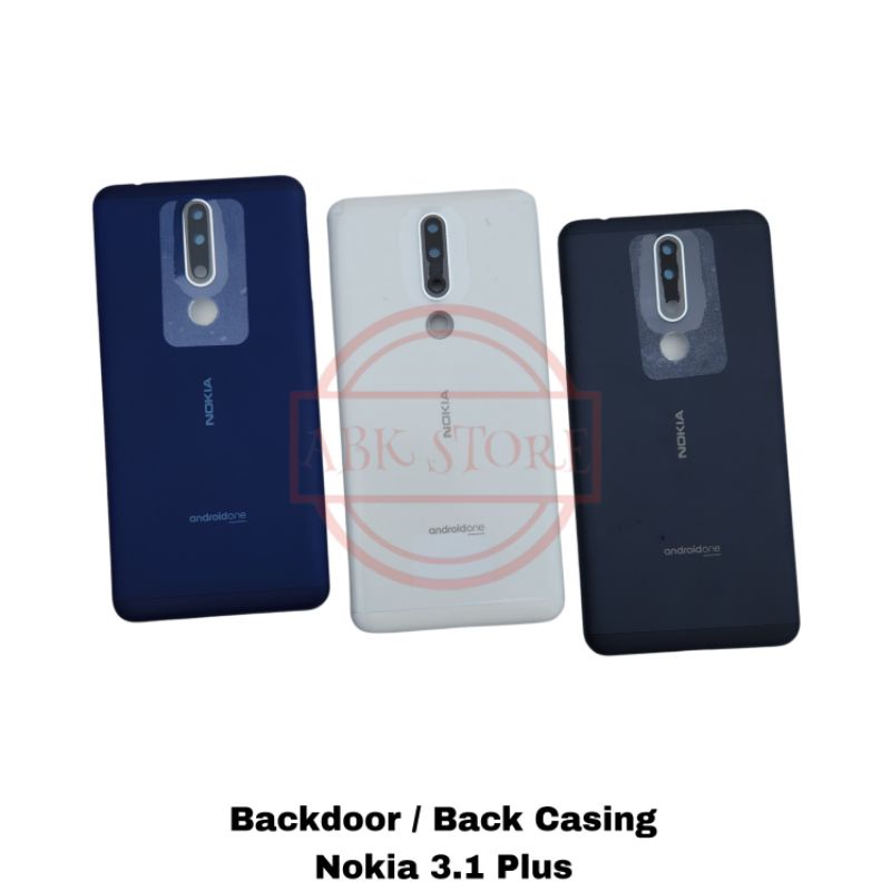 TUTUP BELAKANG BACKDOOR BACK CASING HOUSING NOKIA 3.1 PLUS BACKCOVER NOKIA X3 2018 ORIGINAL