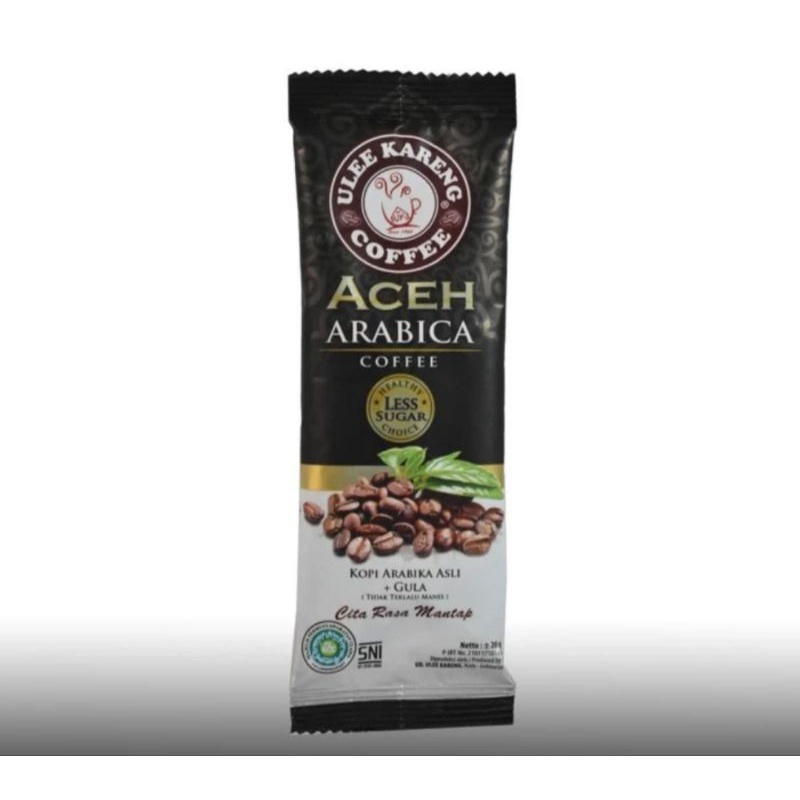 

Kopi Ulee Kareng Aceh Arabika Less Sugar Sachet 20gr