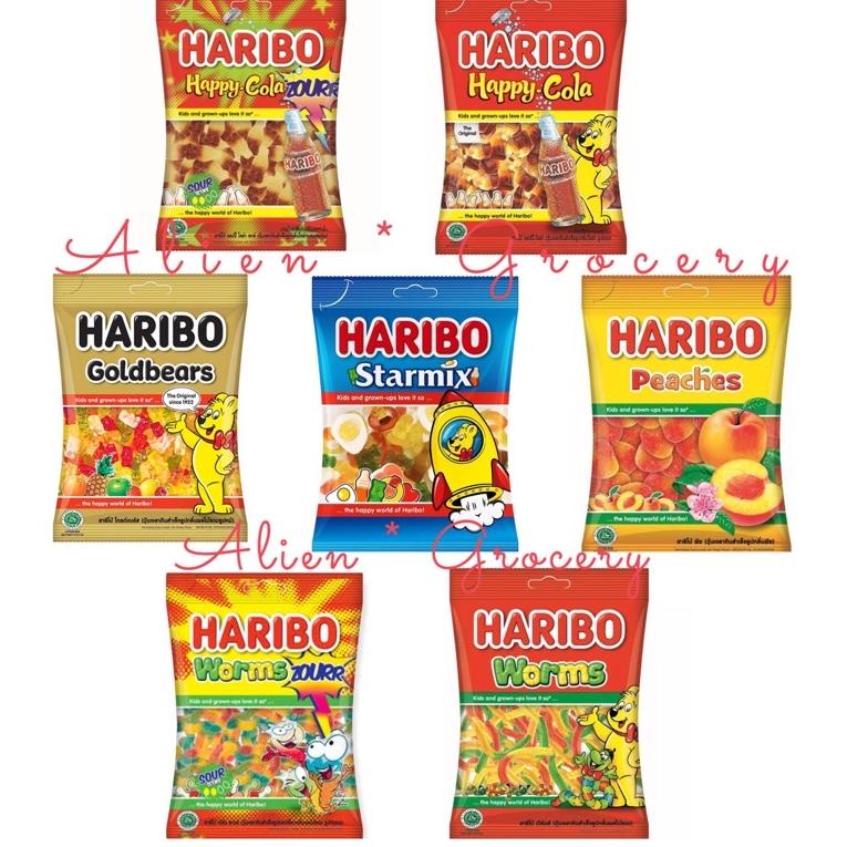 

Ready Stock ・ HARIBO Jelly Candy Goldbears Happy Cola Peaches Star Mix Worms 80gr 160gr ♠