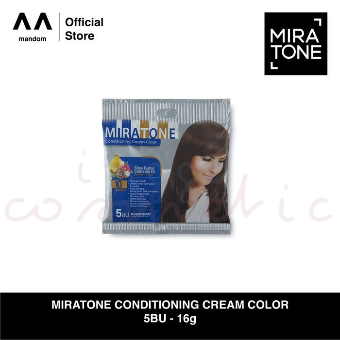 MIRATONE Conditioning Cream Color 5BU Deep Burgundy (16g+24ml)