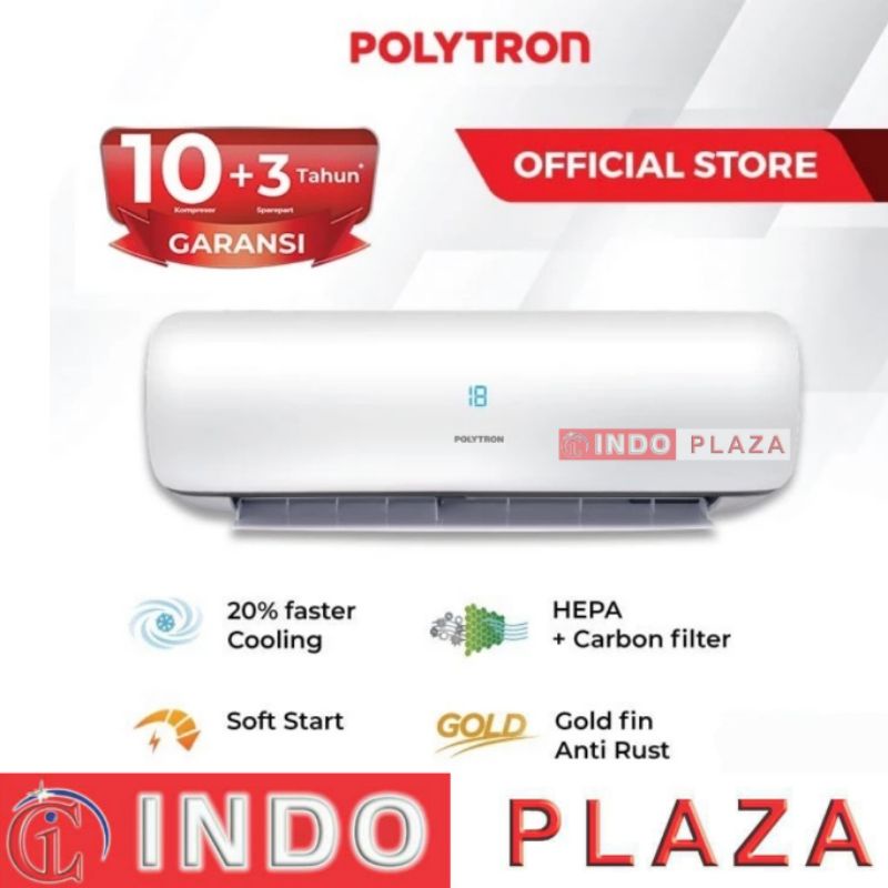 AC POLYTRON 1 PK NEW 2021 LOW WATT + CEPAT DINGIN NEUVA PRO PAC 09VZ