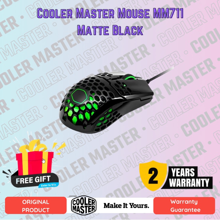 Cooler Master Mouse MM711 Matte Black