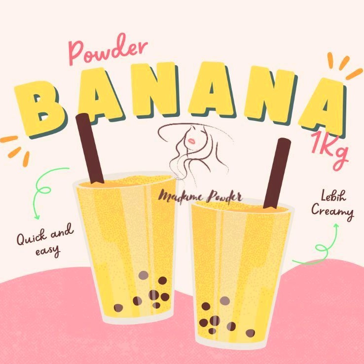 

Bubuk Minuman Banana 1 Kg Pisang Madame Powder Surabaya