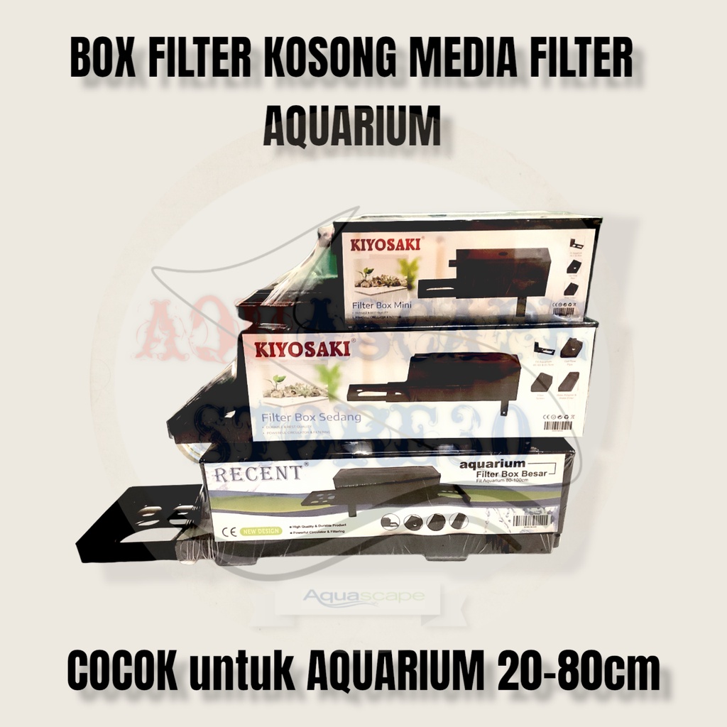 box filter mini sedang besar aquarium bok filter / filter box kosong / box filter
