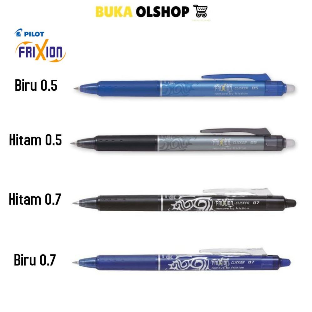 

[TJL63] Bolpoin Pilot Frixion Ball Clicker Pulpen Hapus hmhk7