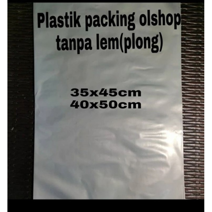 Plastick packing polymare warna abu ukuran 35 cm x 45 cm isi 100 lembar
