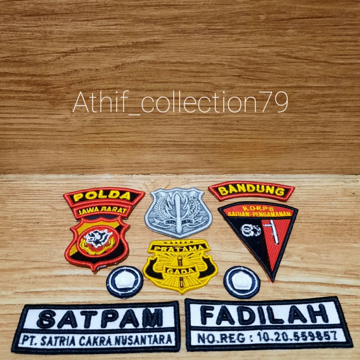 Emb Bordir Timbul 3D Satpam Security Bordir Timbul Satpam Security