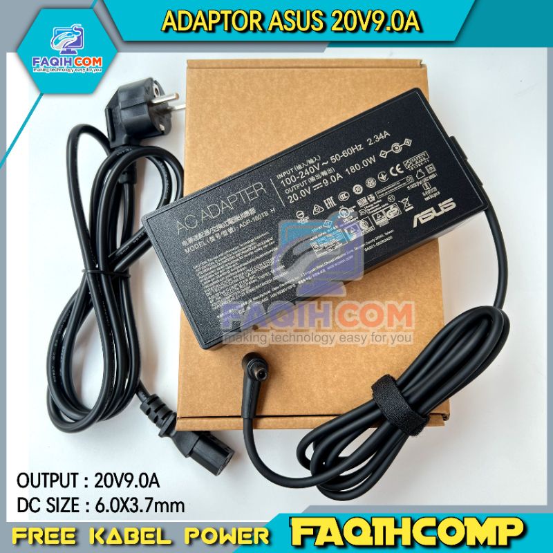 Adaptor Charger ASUS ROG GR8 II GU502 GU502GV GX501 20V 9A 180W DC 6.0*3.7mm