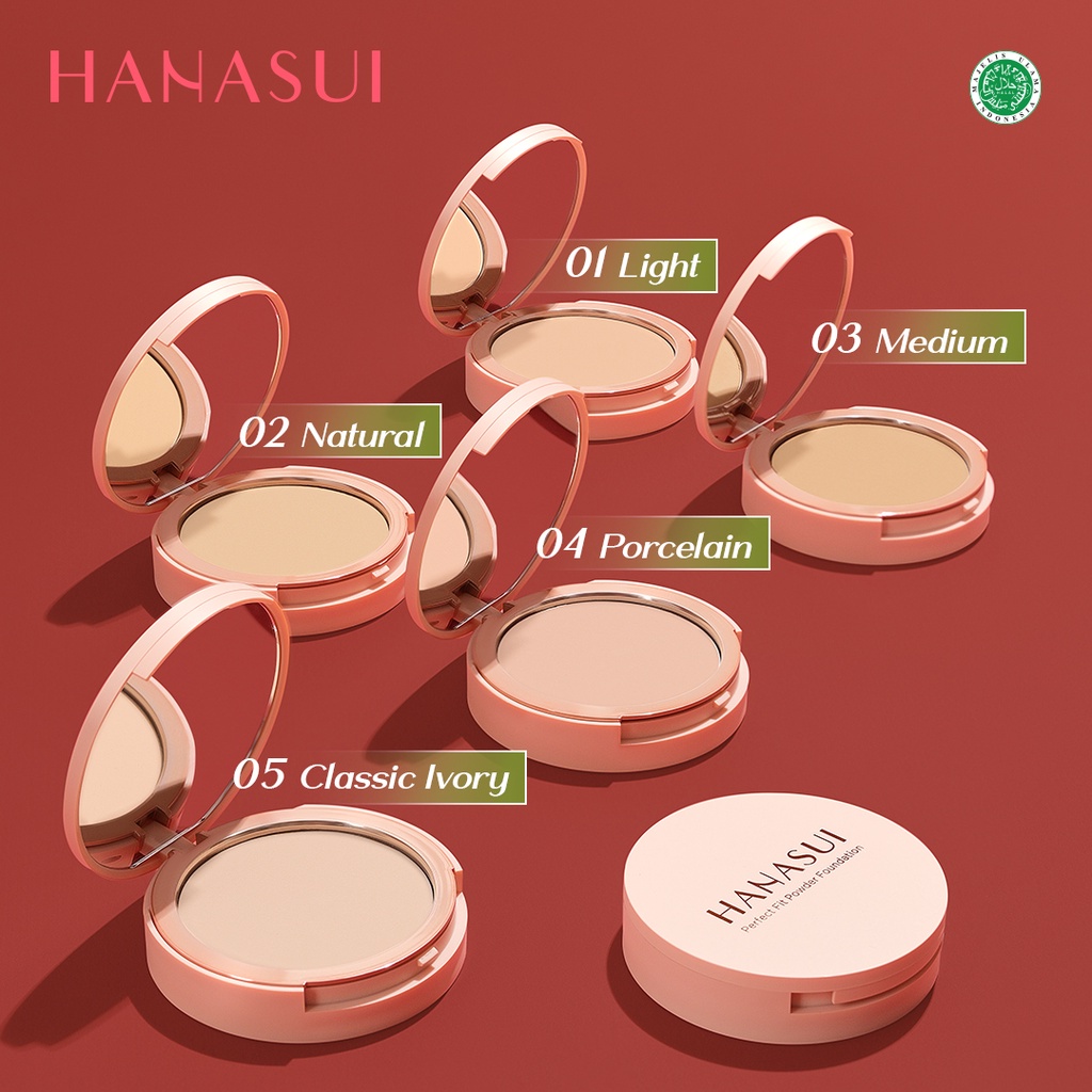 HANASUI PERFECT FIT POWDER FOUNDATION - FOUNDATION HANASUI MURAH