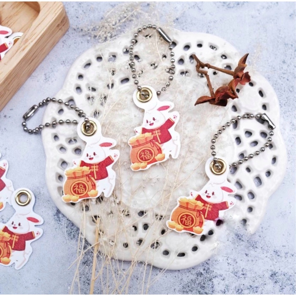 

KARTU HANGTAG ORNAMEN GANTUNGAN KELINCI DEKORASI PARCEL HAMPERS SINCIA IMLEK CHINESE NEW YEAR CNY SOUVENIR