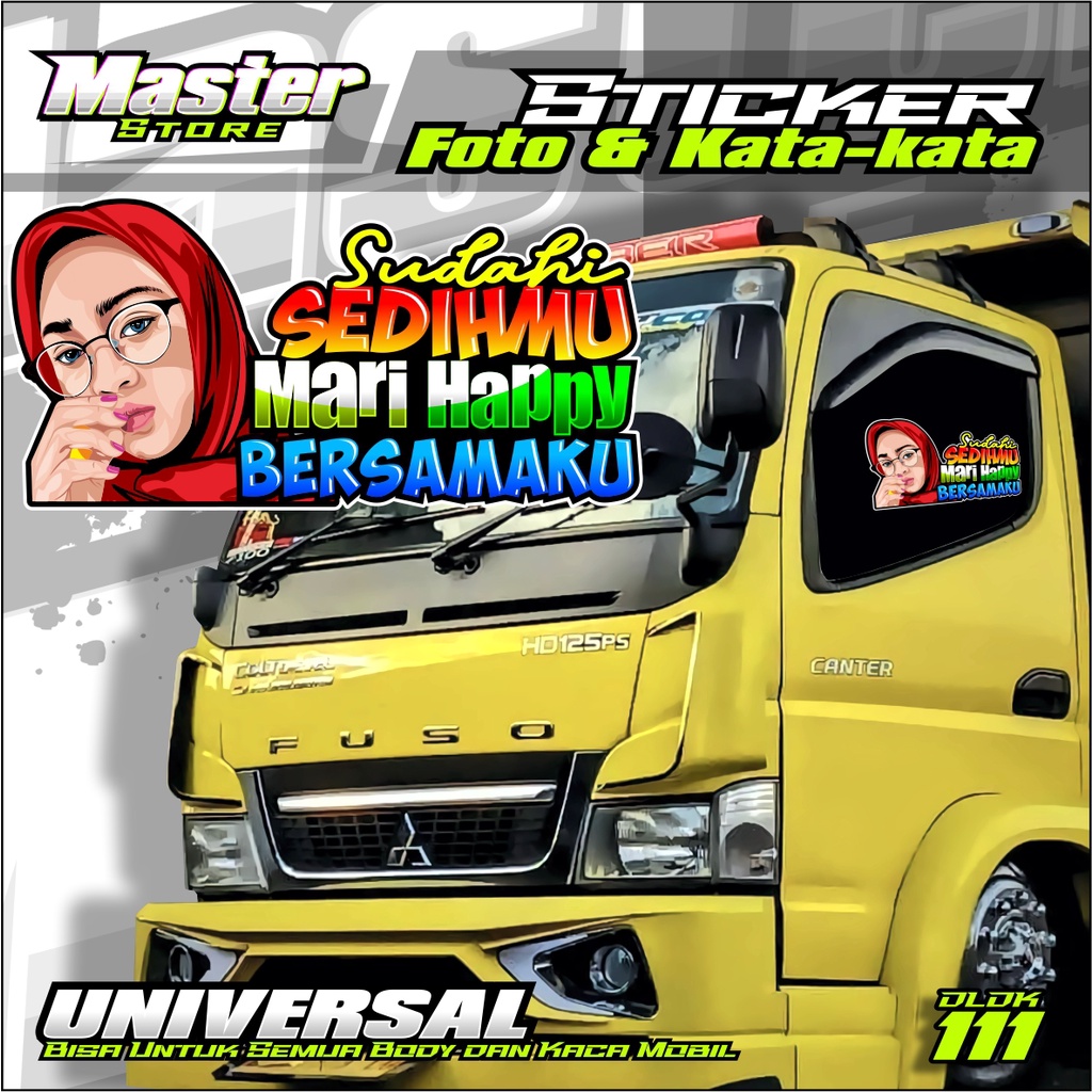 Sticker Kata-kata Keren, Motivasi, Lucu Motif SUDAHI SEDIHMU Simpel Universal Bisa untuk Semua Kaca 