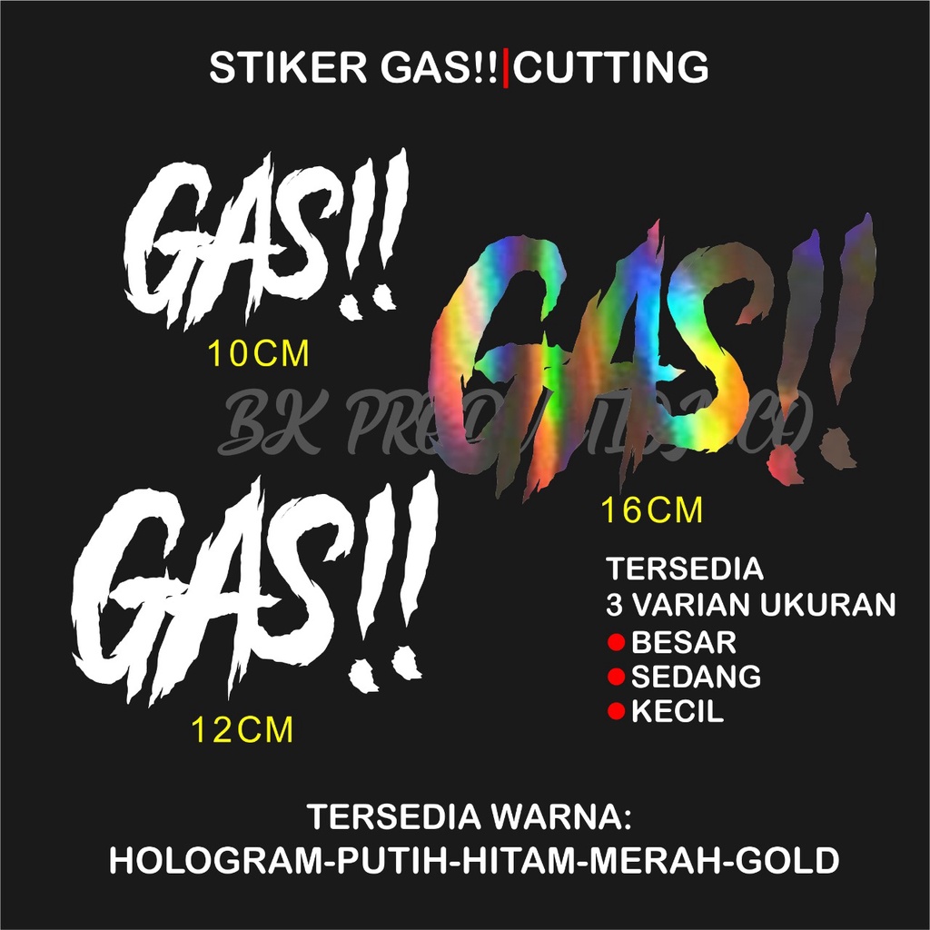 

Stiker cutting GAS!!,Stiker motor stiker mobil