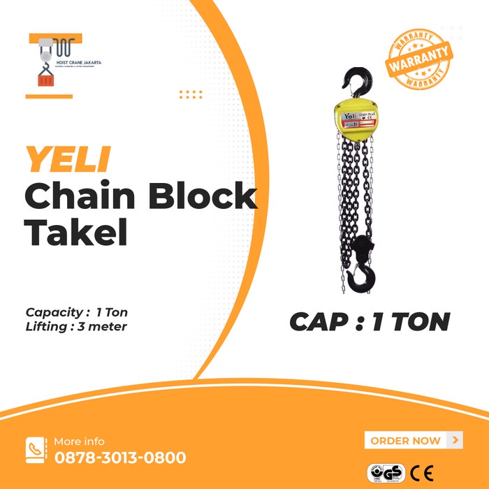Chain Chain Block / Takel Cap 1 Ton