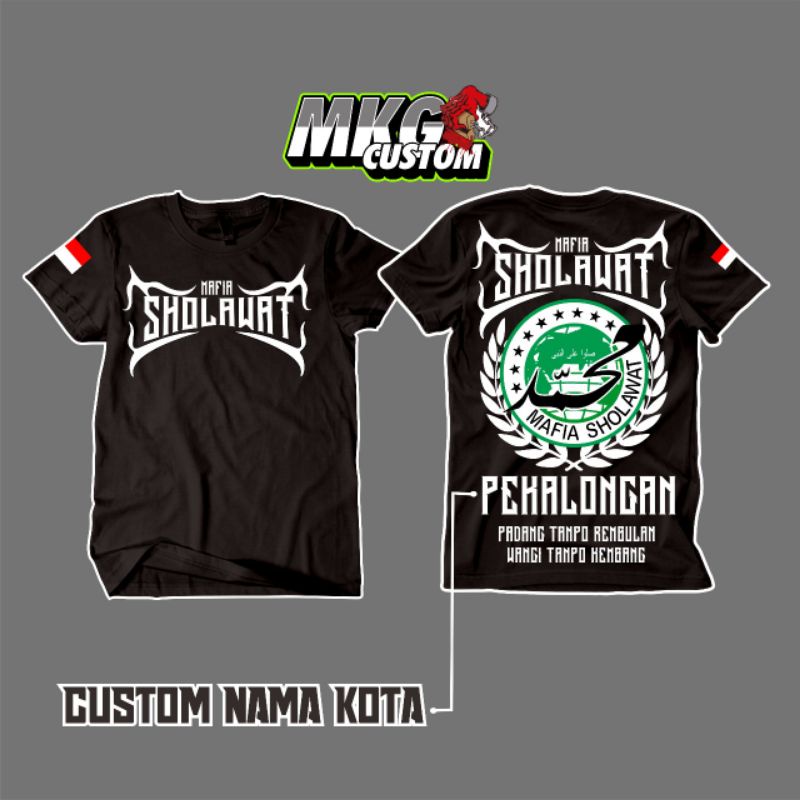 KAOS MAFIA SHOLAWAT CUSTOM NAMA KOTA