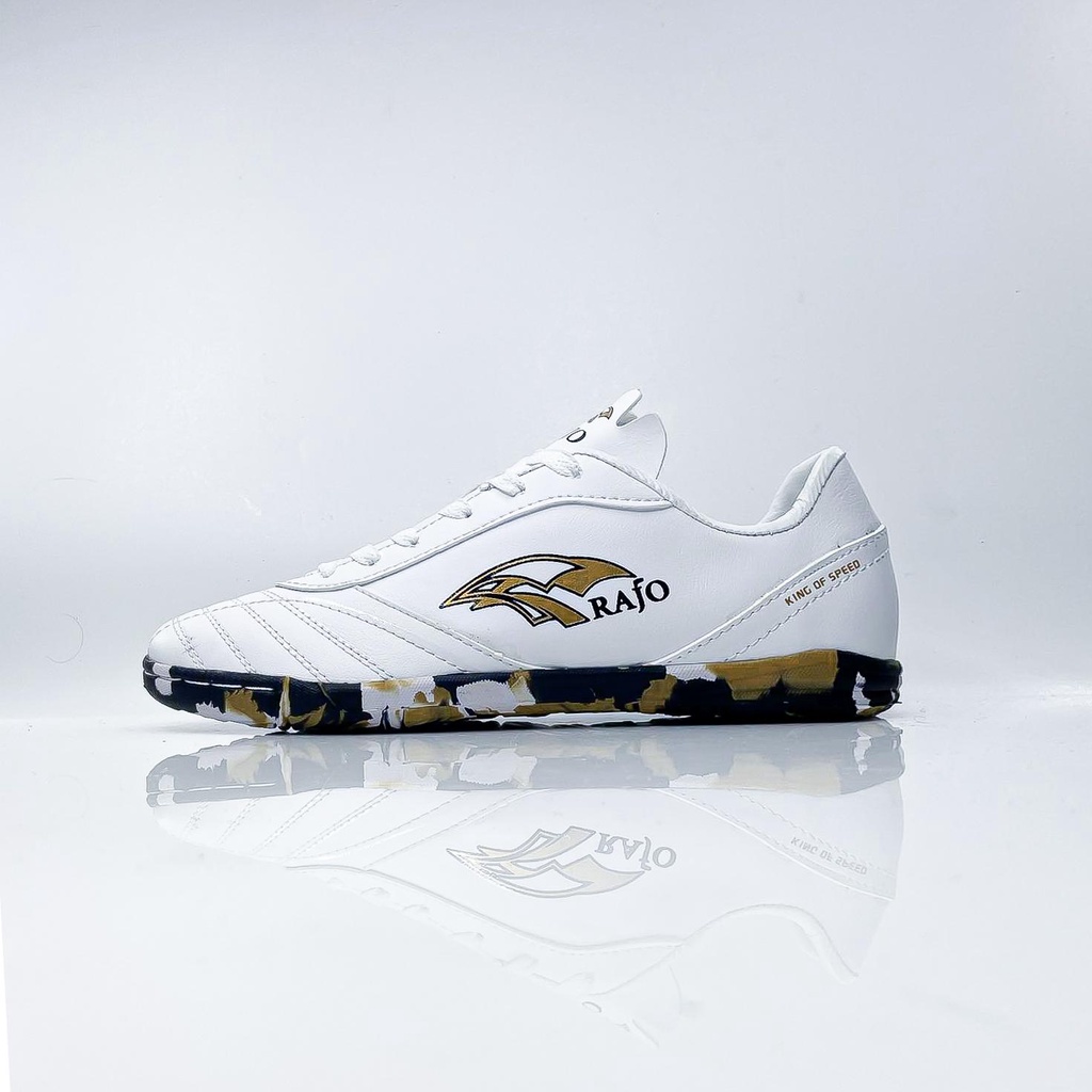 Rajo Sepatu Futsal KING of SPEED 057 RAJO IN White fall bround 00157 original quality