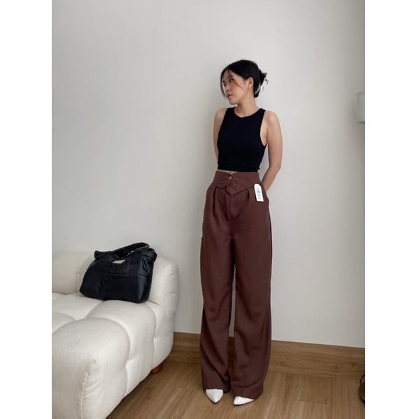 BEFAST - ZEC CELANA PANJANG WANITA SHAKIRA / Nojiya Pant Torino / Fashion kekinian Remaja ABG / Celana Kulot Terlaris / Termurah / Celana Kulot Panjang Hw Trendy / Pakaian Kerja Wanita Casual / Kulot Polos Formal / OOTD Styla Korean Wanita