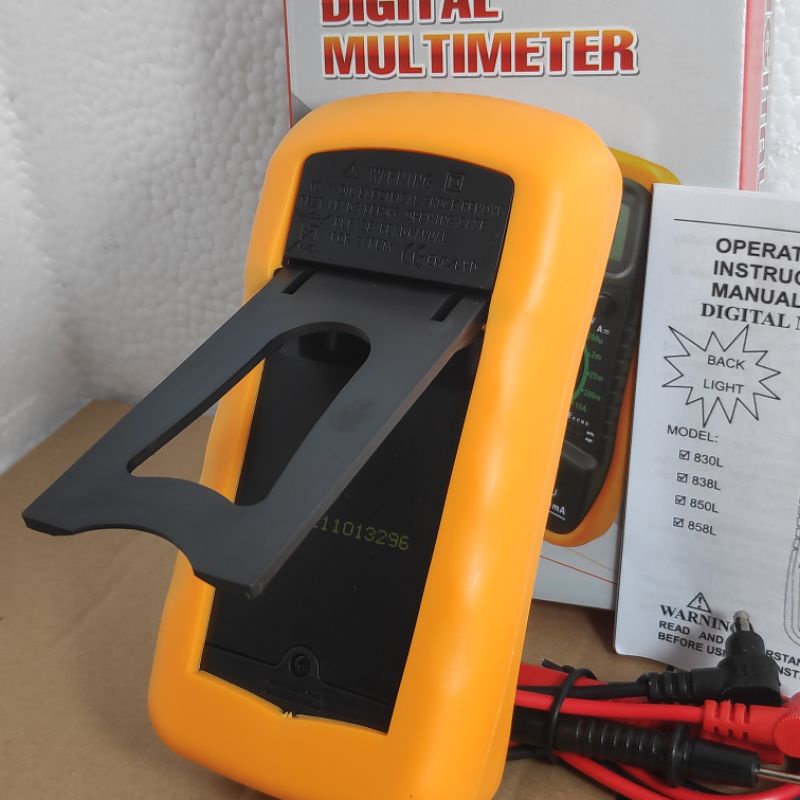 Multimeter Digital XL830L MAS830L Backlight termasuk baterai multitester DIgital AVOmeter DIGital DENGAN baterai include baterai