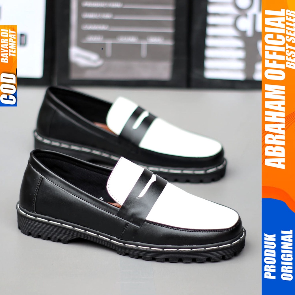 Sepatu Docmart Loafers Formal Pantofel Kerja Pria Abraham VINICIUS