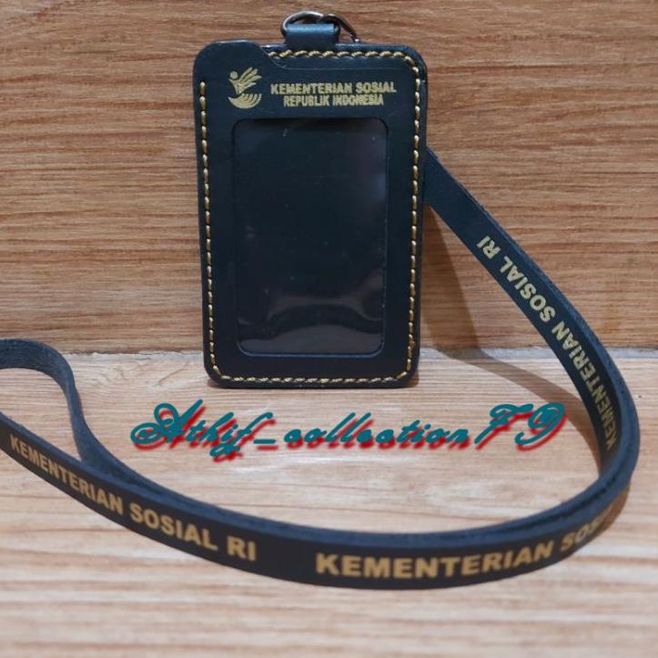 

✔ Tempat Id Card Kemensos Kulit Holder Id Card Kulit Kementerian Sosial Kalung Flash Sale