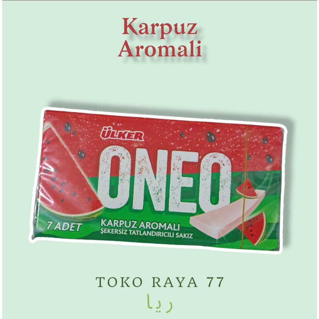 

Permen Karet Turki Karpuz Aromali Oneo Isi 7 Pcs