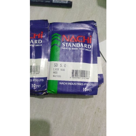 mata bor besi nachi 5mm mata bor nachi asli