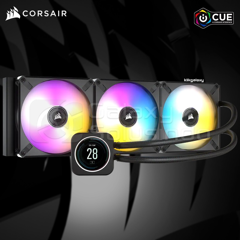 Corsair Hydro Series iCUE H170i ELITE LCD Display Liquid CPU Cooler