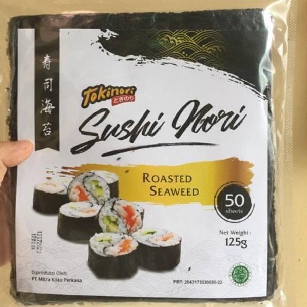 

Ready Stock ' Tokinori Sushi Nori Rumput Laut Sushi Asli Korea 50 Lembar Enak Halal ♚