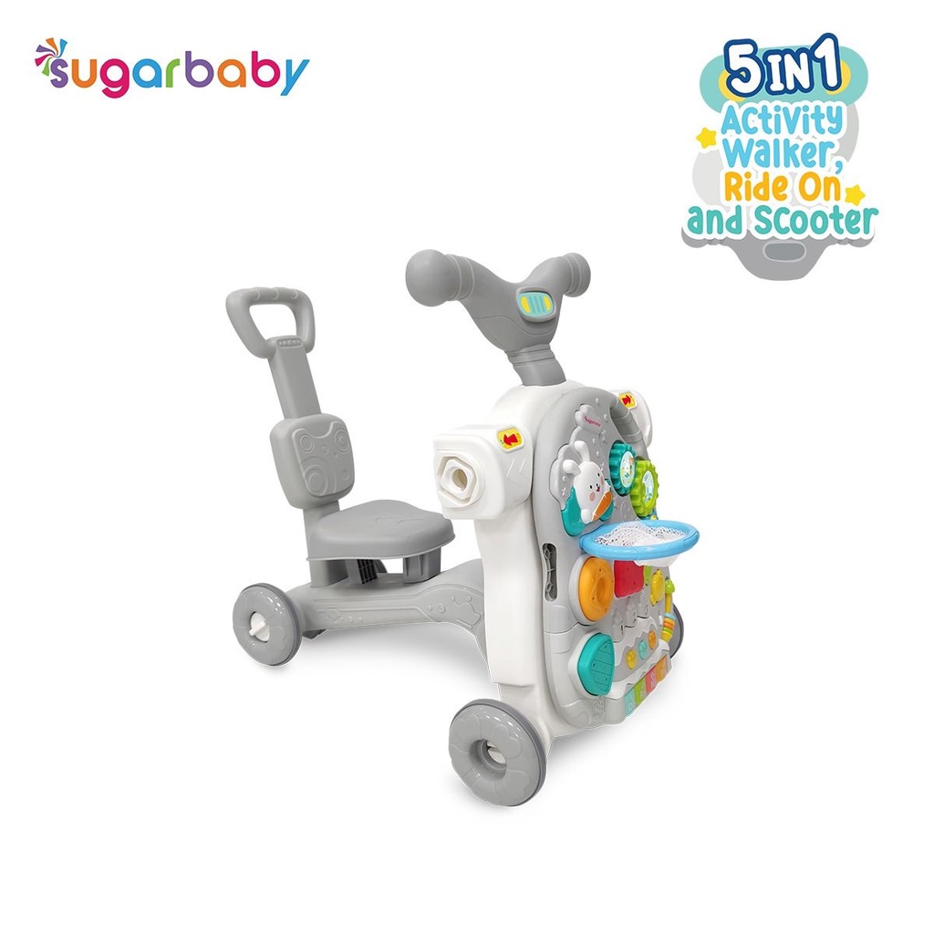 Sugarbaby 5in1 Activity Walker, Ride On and Scooter / Push Walker / Activiry Walker / Baby Walker