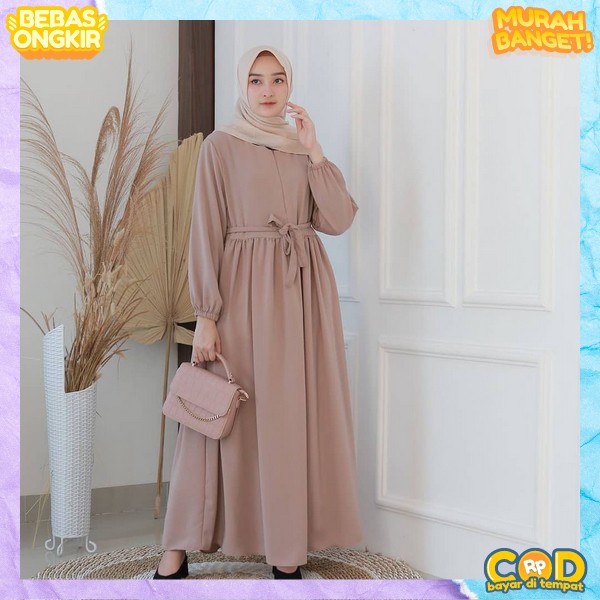Ghamis Cantik Import Terbaru Midi Dress Terbaru Masa Kini Baju Muslim Cewek Buju Muslimah Dewasa Gem