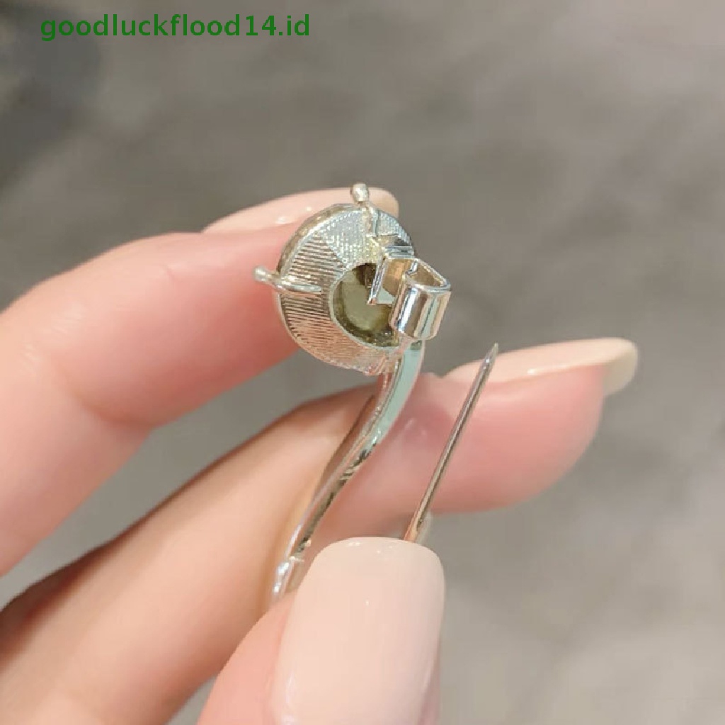 [GOOGFOUR] Bros Bentuk Nota Musik Sederhana Untuk Wanita Kristal Brooch Pin Fashion Konser Perhiasan Musisi Lapel Pin Hadiah [TOP]