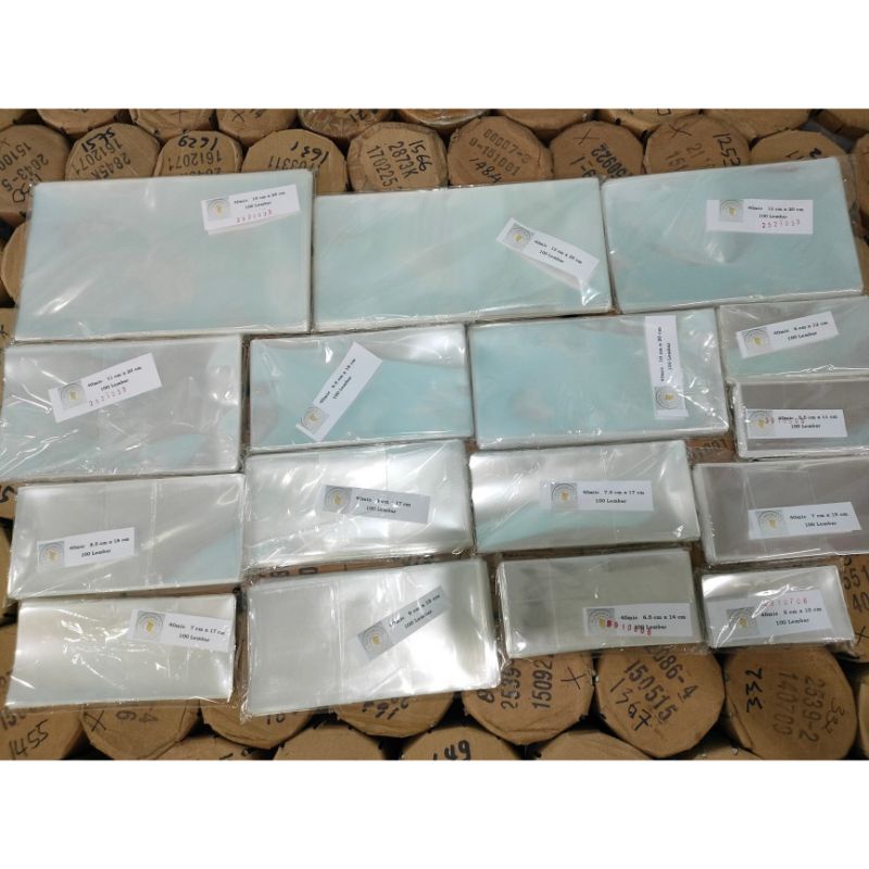 Plastik opp pelindung uang kertas 70 × 150 mm
