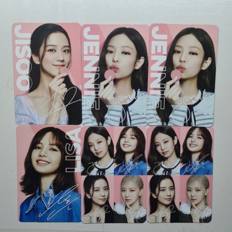 [READY NEW STOCK] Blackpink x Oreo Jennie Jisoo Rose Lisa Group Trade Tuker WTT WTS Official Photocard PC Sell Jual Good Condition 01 02 07 09 10