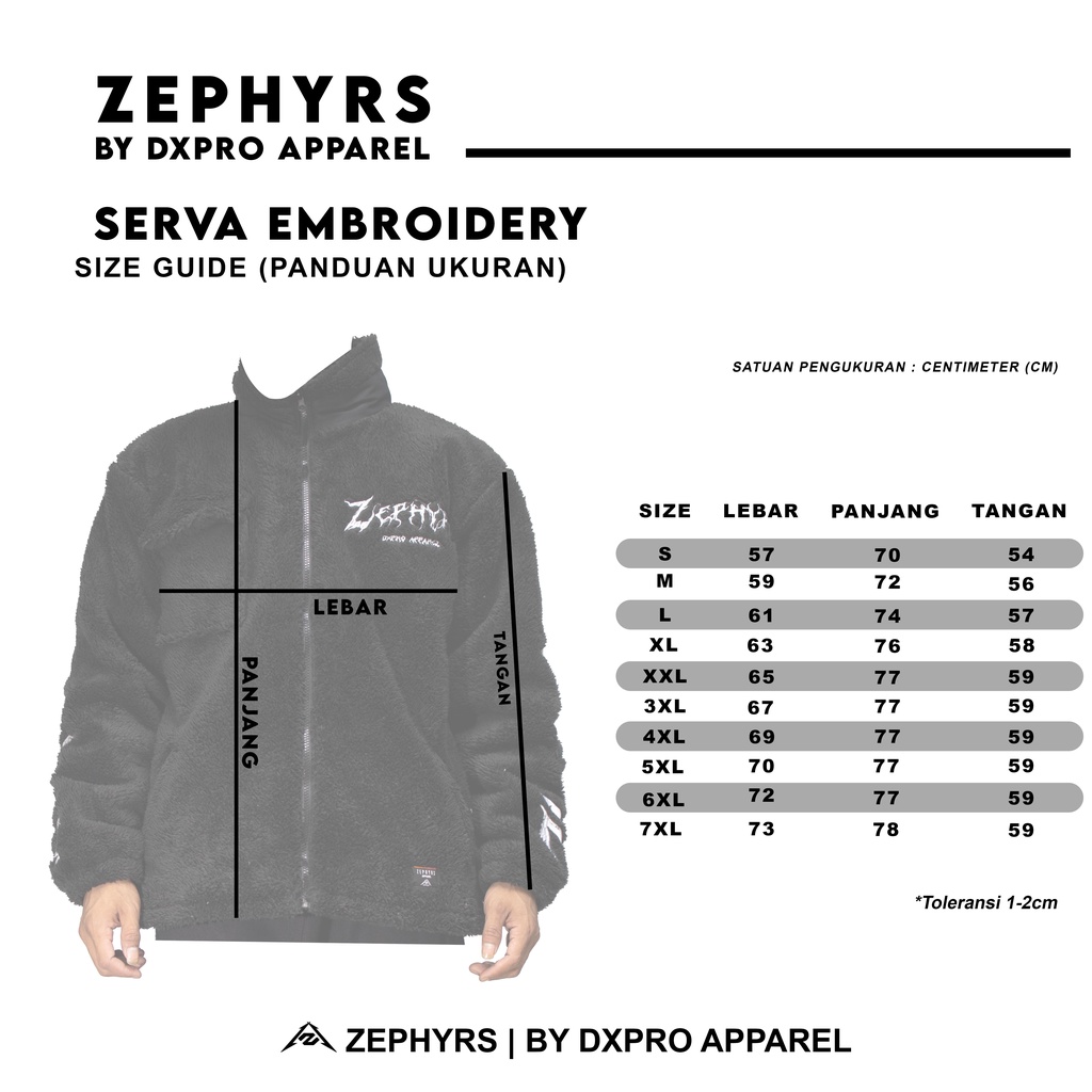 JACKET SHERPA RUGBY BORDIR ZEPHYRS