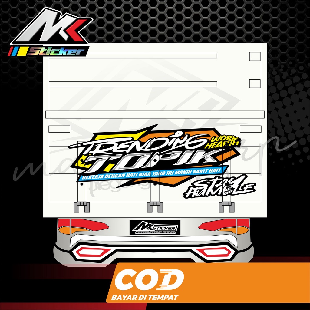 STIKER PINTU BAK BELAKANG STIKER CUSTOM CANTER/GIGA/DUTRO