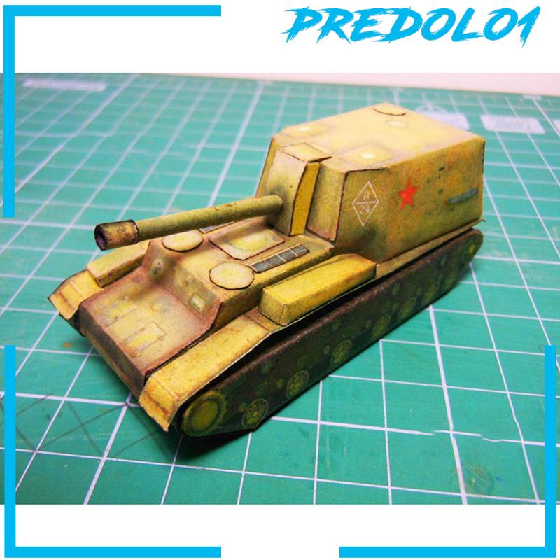 [Predolo1] Hadiah Puzzle Model Tank Kertas1:50 Rakit Koleksi Mainan Untuk Dewasa Anak