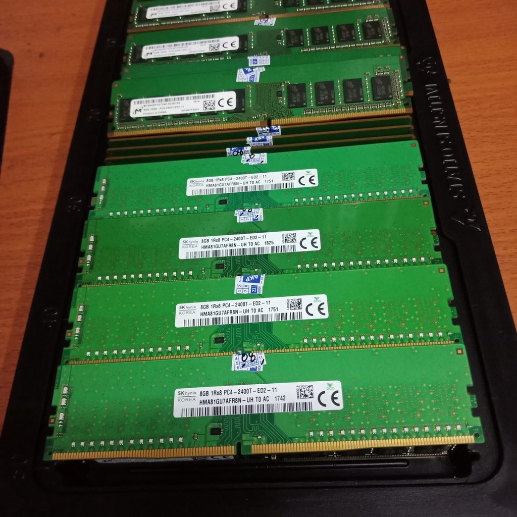 MEMORY RAM SERVER ECC UDIMM/ECC UNBUFERED 8GB DDR4 PC4-2400T/19200MHZ  SKHYNIX/ SAMSUNG/MICRON/ FOR XEON E3/E-2 DELL T40/R240/HP GEN9/GEN10