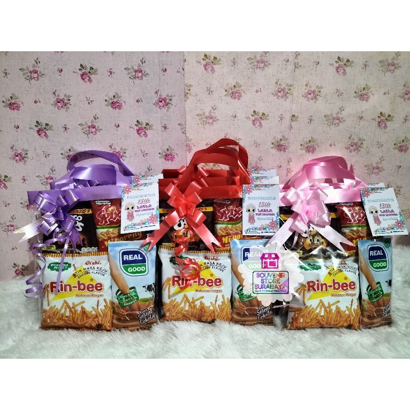 Paket Snack Rinbee || Mini snack hemat || Paket snack murmer || Hampers gocengan